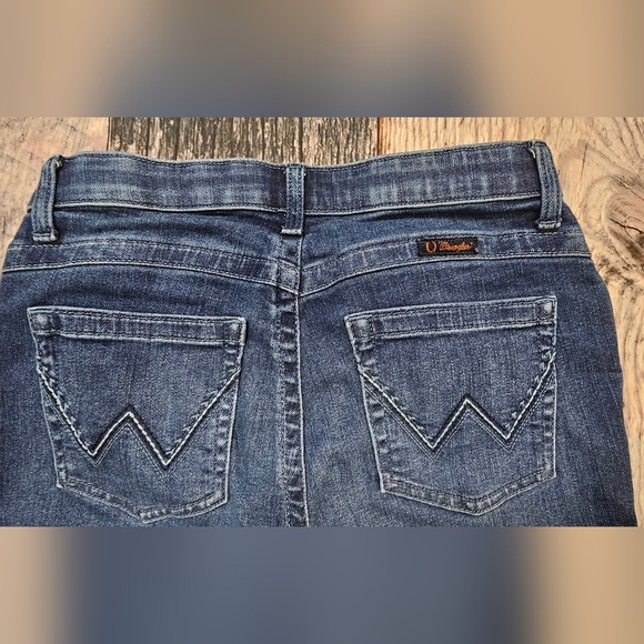 Wrangler Willow Ultimate Riding Jean Blue Denim Mid-rise Size 31x32 - Picture 6 of 7